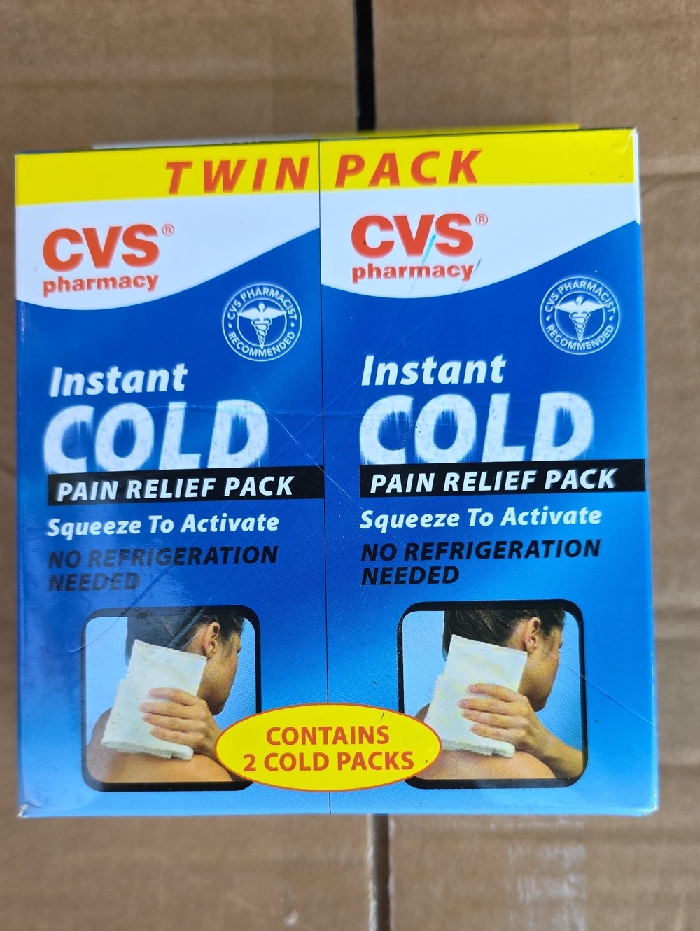 Instant Cold Pain Relief Pack - Blue (Twin Pack)